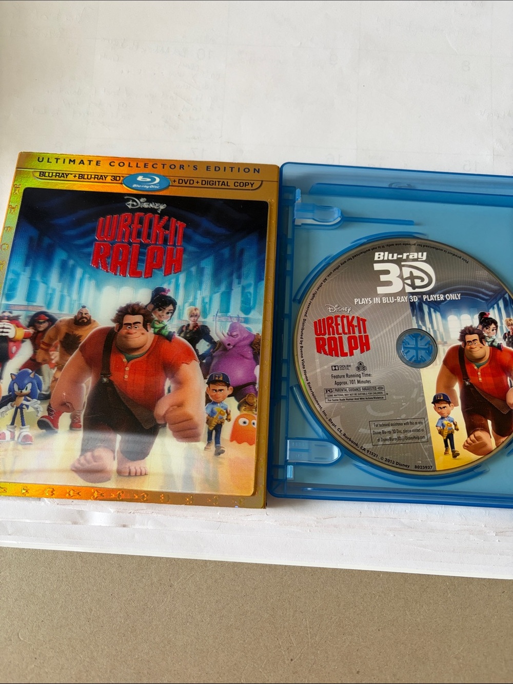 Disney Wreck-It Ralph SteelBook with Blue Case and Gold Trim